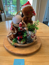 Load image into Gallery viewer, Gingerbread Themed 2 Tiered Decorative Tray 7