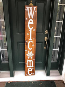 Custom Designer Handmade Double-sided Welcome sign