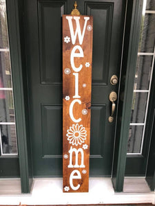 Custom Designer Handmade Double-sided Welcome sign