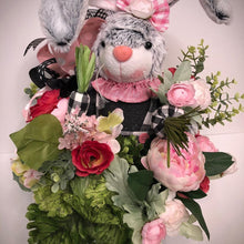 Laden Sie das Bild in den Galerie-Viewer, Custom Designer Handmade Garden Bunny centerpiece / Table Arrangement / Table Decor