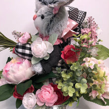 Load image into Gallery viewer, Custom Designer Handmade Garden Bunny centerpiece / Table Arrangement / Table Decor