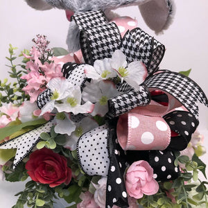 Custom Designer Handmade Garden Bunny centerpiece / Table Arrangement / Table Decor