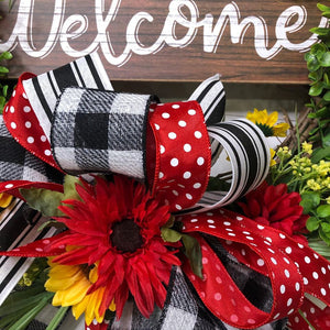 Custom Designer Handmade Spring Welcome Wreath