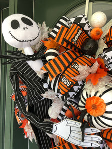 Corona de Halloween de Pesadilla antes de Navidad - Jack Skellington