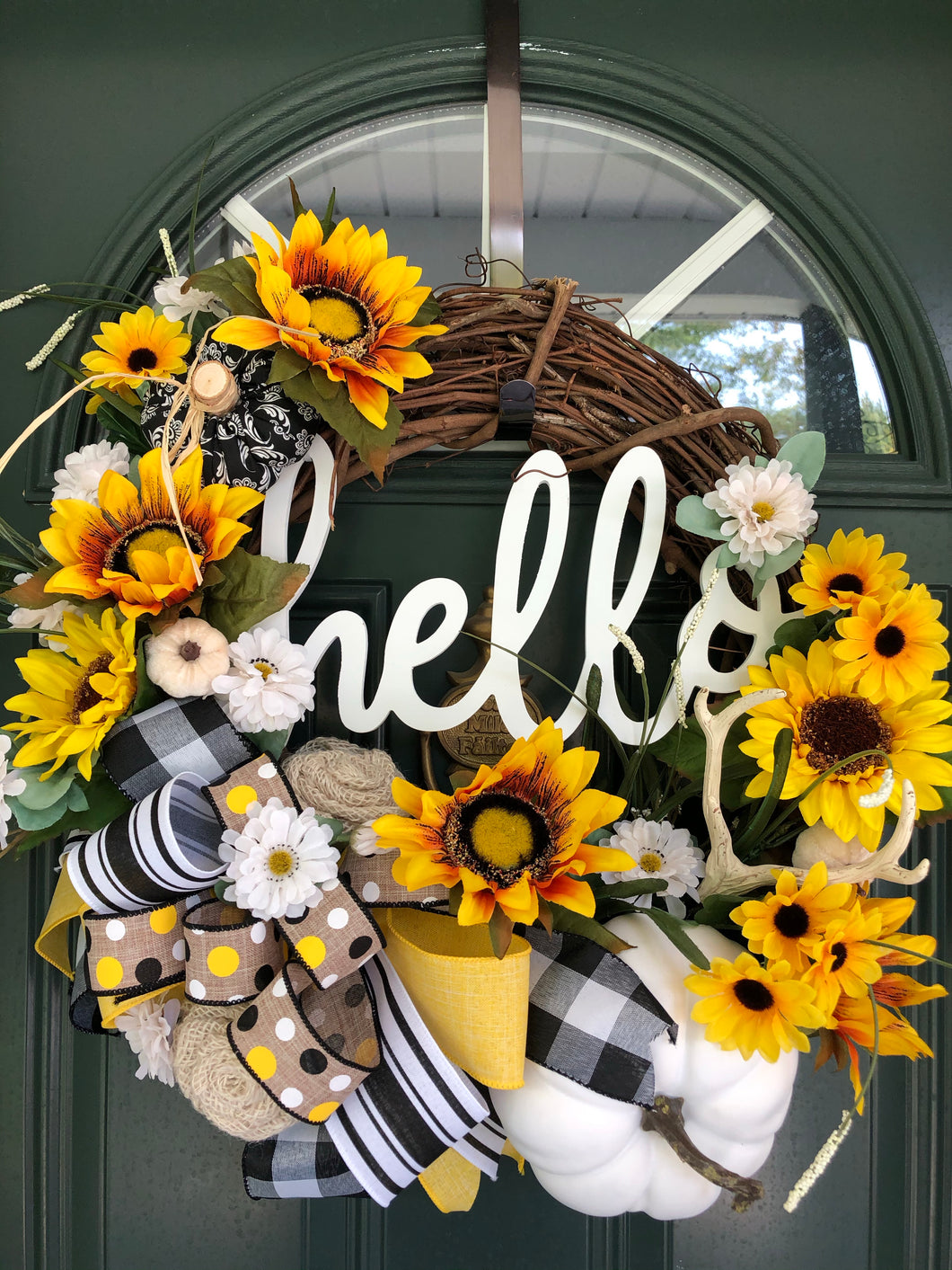 Fall Sunflower Wreath