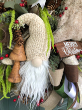 Load image into Gallery viewer, XL Scandinavian Gnome Christmas Wreath