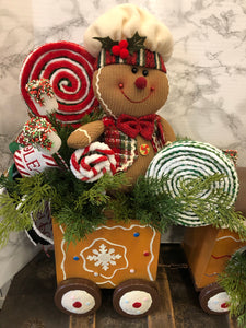 Gingerbread Train Decor