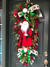 Load image into Gallery viewer, XL Deluxe Santa’s Christmas Wreath Swag