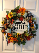 将图片加载到图库查看器，Custom designer handmade Barn Hunting Themed Wreaths