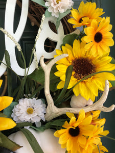 Fall Sunflower Wreath