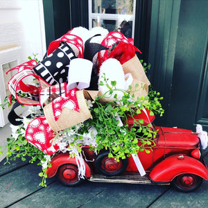 Valentines Day Classic Truck Centerpiece