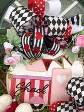 Load image into Gallery viewer, Custom Designer Handmade Valentines Day Love Shack Wreath