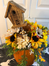 Load image into Gallery viewer, Custom Designer Handmade XL Fall Pumpkin Centerpiece