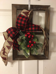 Custom Designer Handmade Decorative holiday window frames