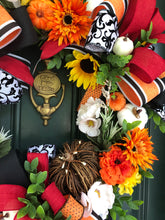 Load image into Gallery viewer, Vibrant Fall Floral Wreath