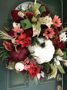 XL floral Fall Wreath