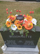 Load image into Gallery viewer, Custom Headstone Saddle Floral Arrangements