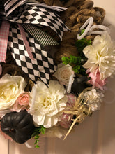 Load image into Gallery viewer, Custom Designer Handmade Pink fall wreath