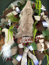 Load image into Gallery viewer, XL Scandinavian Gnome Christmas Wreath