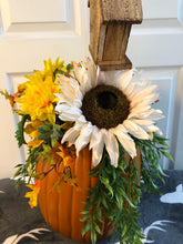 Load image into Gallery viewer, Custom Designer Handmade XL Fall Pumpkin Centerpiece