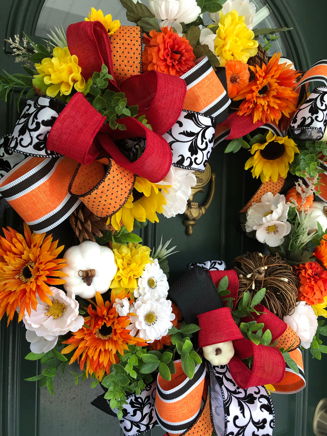 Vibrant Fall Floral Wreath