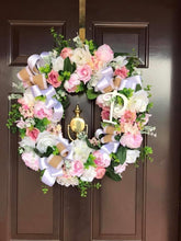 Load image into Gallery viewer, Custom designer handmade Monogrammed Spring / Summer Wreath