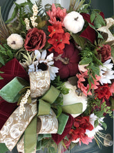 Load image into Gallery viewer, XL Fall Floral Wreath