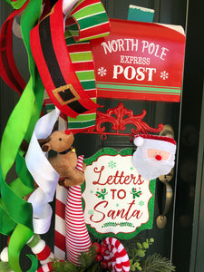 North Pole Express Post Letters To Santa Christmas Mailbox