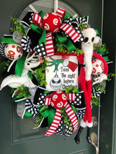 Load image into Gallery viewer, XL Deluxe Nightmare Before Christmas Wreath