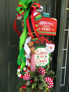 North Pole Express Post Letters To Santa Christmas Mailbox