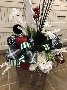 Custom Designer Handmade Christmas centerpiece / Table Arrangement / Table Decor