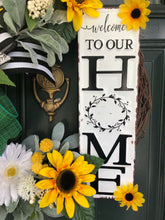 将图片加载到图库查看器，Custom Designer Handmade Welcome To Our Home Spring and Summer Wreath