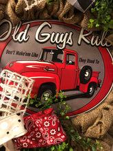 Load image into Gallery viewer, Custom Designer Handmade Old Guys Rule Wreath