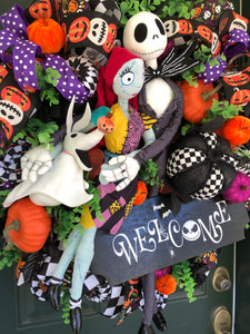 Deluxe Nightmare Before Christmas Wreath