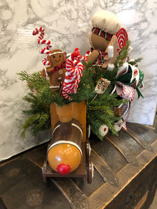 Gingerbread Train Decor