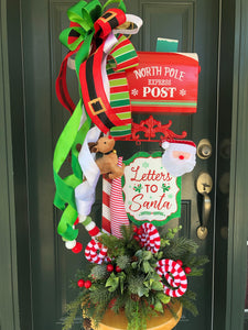 North Pole Express Post Letters To Santa Christmas Mailbox