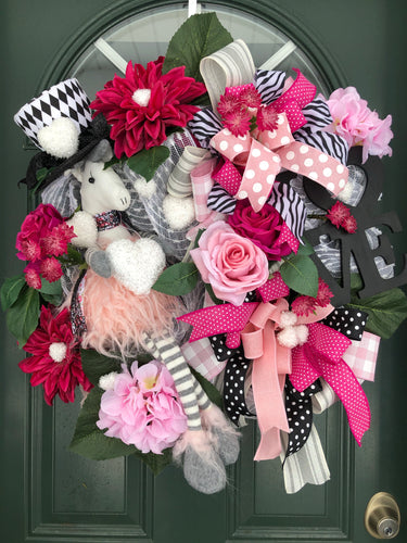 Valentines theme wreath