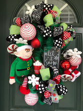 Laden Sie das Bild in den Galerie-Viewer, Custom designer handmade Elf Wreath