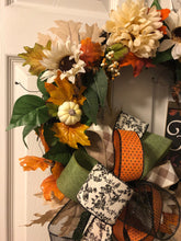 Load image into Gallery viewer, Custom Designer Handmade Elegant Fall Sweet Fall Wreath