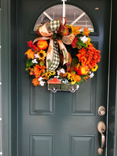 Load image into Gallery viewer, Custom Designer Handmade Fall green classic truck wreath