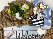 Cargar imagen en el visor de la galería, Custom Designer Handmade Nautical Beach Themed Welcome Wreath