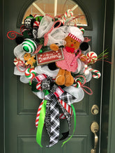 将图片加载到图库查看器，Custom Designer Handmade Gingerbread themed Christmas wreath