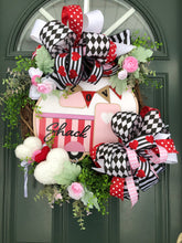 Cargar imagen en el visor de la galería, Custom Designer Handmade Valentines Day Love Shack Wreath