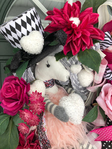 Valentines theme wreath