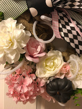 Load image into Gallery viewer, Custom Designer Handmade Pink fall wreath