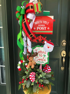 North Pole Express Post Letters To Santa Christmas Mailbox