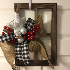 Custom Designer Handmade Decorative holiday window frames