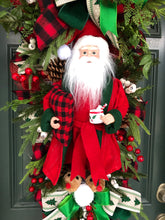 Load image into Gallery viewer, XL Deluxe Santa’s Christmas Wreath Swag