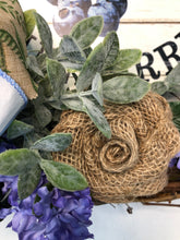 Cargar imagen en el visor de la galería, Custom Designer Handmade Farmer&#39;s Market Blueberries Wreath