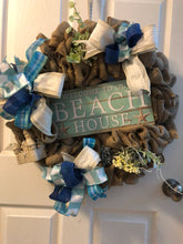 Cargar imagen en el visor de la galería, Custom Designer Handmade Welcome to our Beach House Wreath